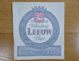 leeuw bier sticker jaren 80 vierkant